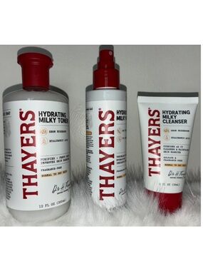 Thayers Hydrating Milky Skincare Trio - Mist, Toner & Cleanser